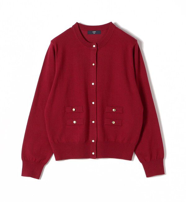 SHIPS Colors 「SHIPS Colors:〈手洗い可能〉14ゲージ クルーネック カーディガン◇」|カーディガン|