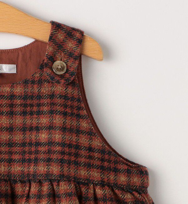 SHIPS KIDS「SHIPS KIDS:80～90cm /ベビー ツイード ワンピース」|その他ベビーウェア|