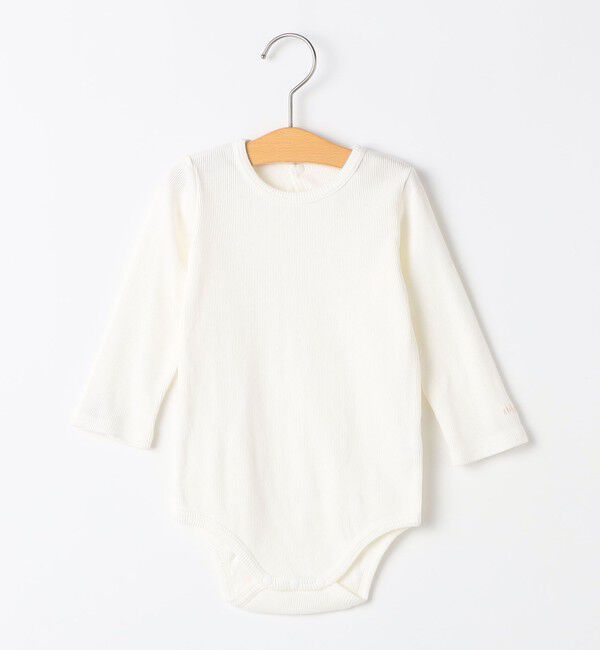 SHIPS KIDS「SHIPS KIDS:70～80cm / コーデュロイ ジャンスカ&times; テレコ ロンパース セット」|ロンパース|