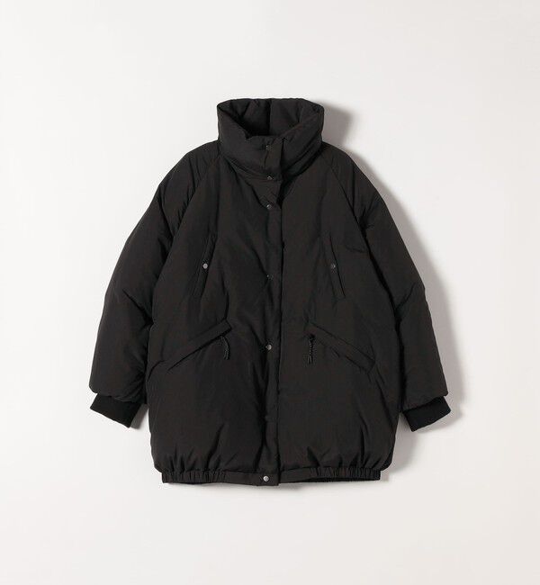 SHIPS any: ナイロン スタンドカラー ダウン コクーン コート（SHIPS