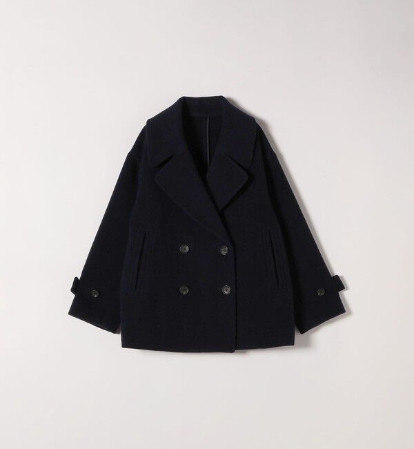 SHIPS any: カシミヤ ミックス テーラード ショート Pコート（SHIPS