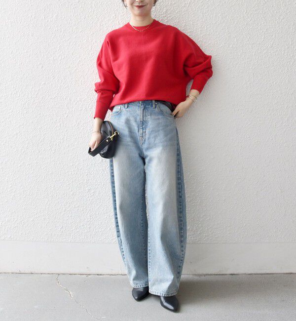 SHIPS any「SHIPS any:〈洗濯機可能〉クルーネック ドルマン ベーシック ニット プルオーバー」|ニット・セーター|