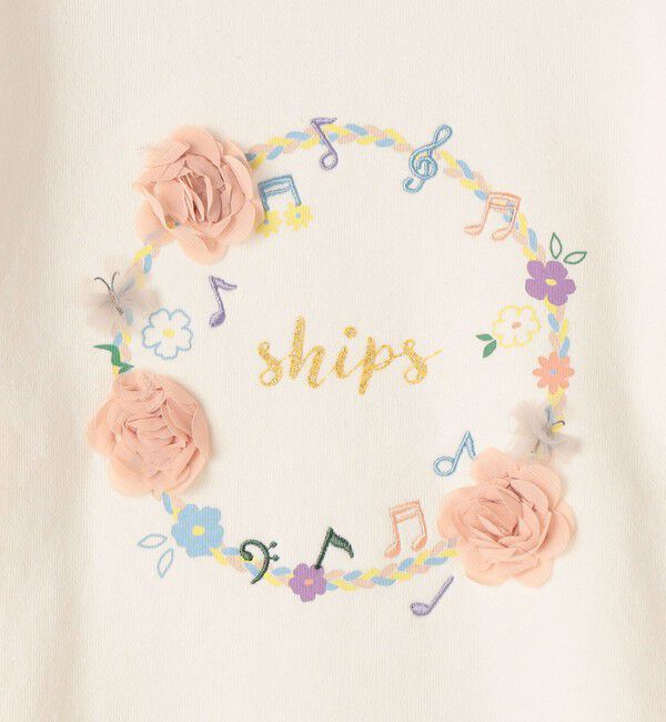 SHIPS KIDS「SHIPS KIDS:140～150cm /ミュージック フラワー スウェット」|スウェット・ジャージ|