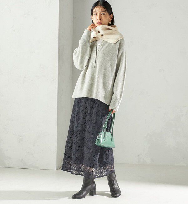 SHIPS for women「〈手洗い可能〉ボア フリース リバーシブル ネックウォーマー」|スヌード|