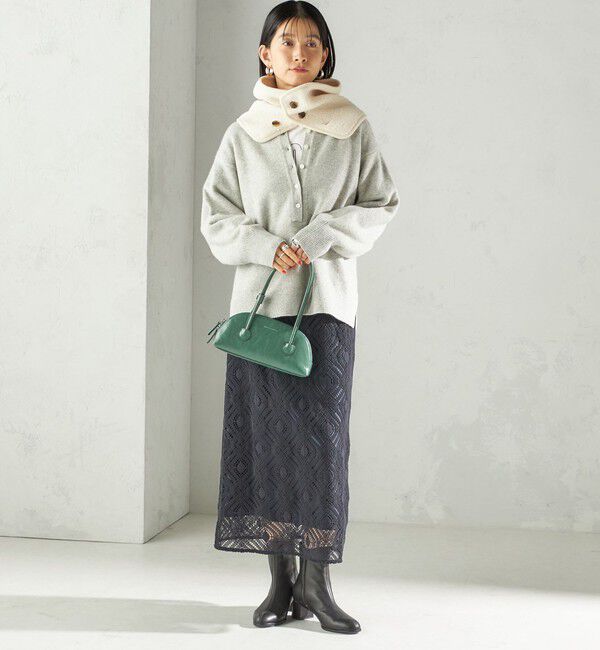 SHIPS for women「〈手洗い可能〉ボア フリース リバーシブル ネックウォーマー」|スヌード|