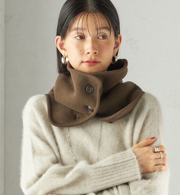 SHIPS for women「〈手洗い可能〉ボア フリース リバーシブル ネックウォーマー」|スヌード|