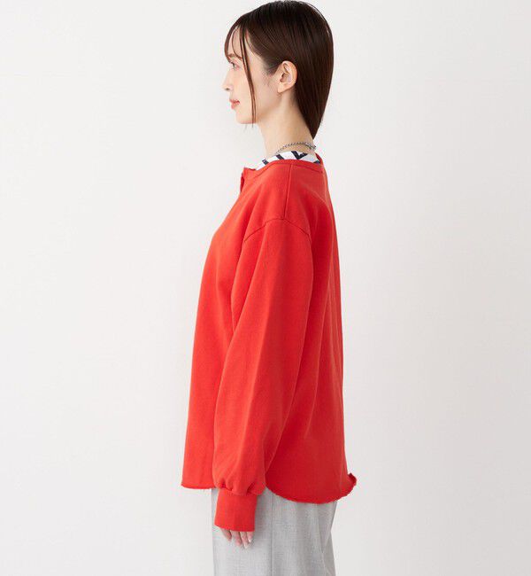 SHIPS Colors 「SHIPS Colors:〈手洗い可能〉USA 裏毛 スキッパー プルオーバー」|Tシャツ・カットソー|