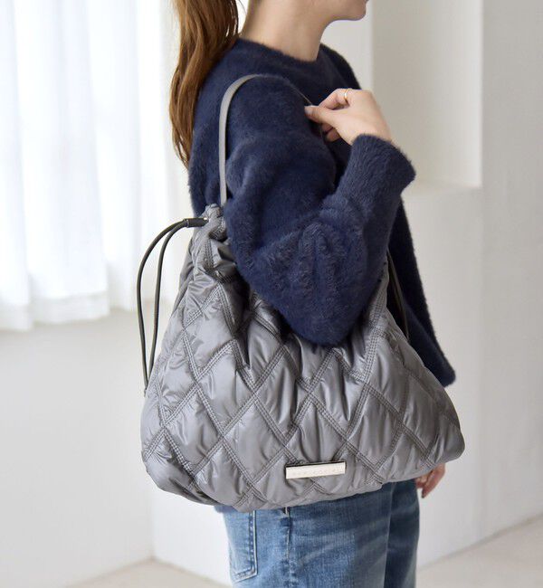 quaranciel「quaranciel: キルティング ワンハンドル ドロスト トート バッグ（A4対応）」|トートバッグ|