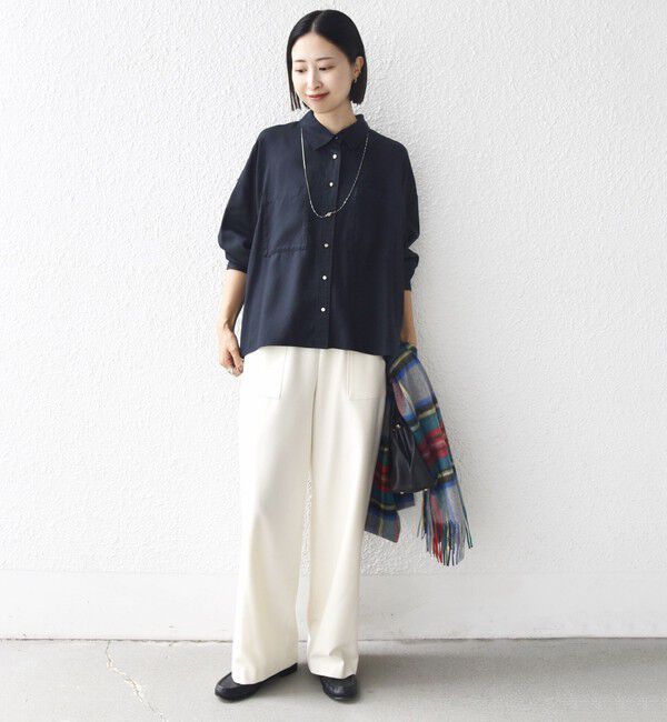 SHIPS for women「〈手洗い可能〉両面起毛 ポケット デザイン ドロスト パンツ」|その他|