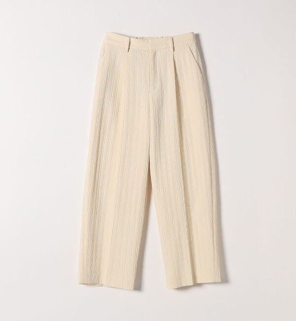 SHIPS any「SHIPS any:〈手洗い可能〉ジャカード タック セミワイド パンツ［NAVY BLUE］」|その他|