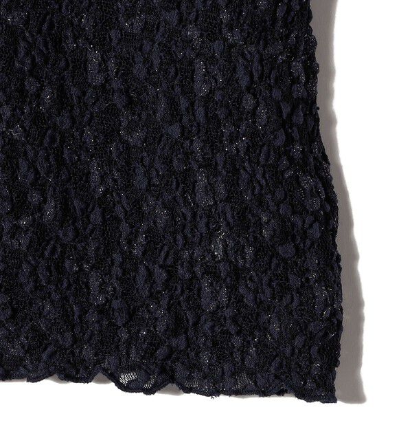 SHIPS for women「《一部追加予約》〈手洗い可能〉ラッセル レース ヘンリー ネック 2WAY プルオーバー」|Tシャツ・カットソー|