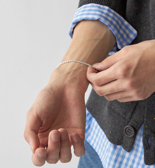 SHIPS「City Ambient Products: SILVER925 ROUND BOX CHAIN BRACELET」|ブレスレット・バングル|