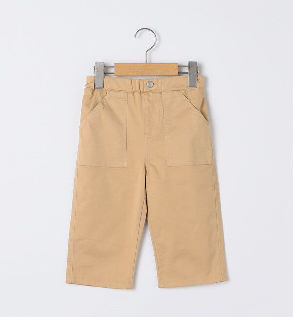 SHIPS KIDS「SHIPS KIDS:80～90cm / クロップド パンツ」|チノ|ベージュ