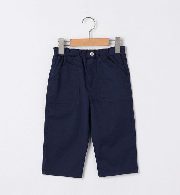 SHIPS KIDS「SHIPS KIDS:80～90cm / クロップド パンツ」|チノ|ネイビー