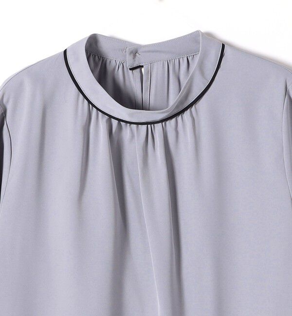 SHIPS Colors 「SHIPS Colors:〈手洗い可能〉バイカラー トリム ボウタイ ブラウス◇」|シャツ・ブラウス|