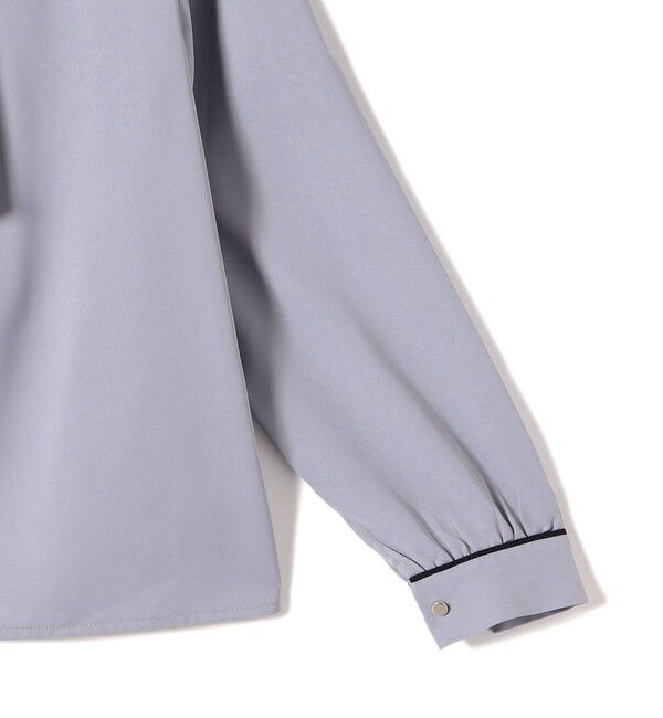 SHIPS Colors 「SHIPS Colors:〈手洗い可能〉バイカラー トリム ボウタイ ブラウス◇」|シャツ・ブラウス|