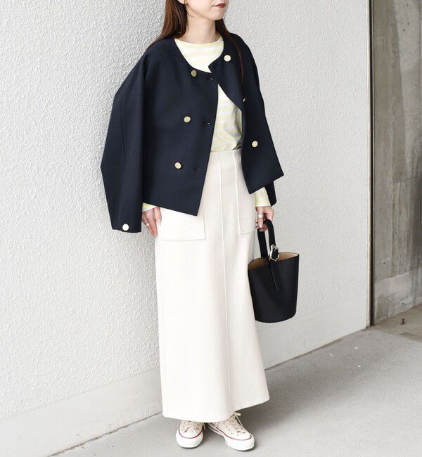 SHIPS Colors 「SHIPS Colors:〈手洗い可能〉リブ ダンボール タイト スカート」|タイト|