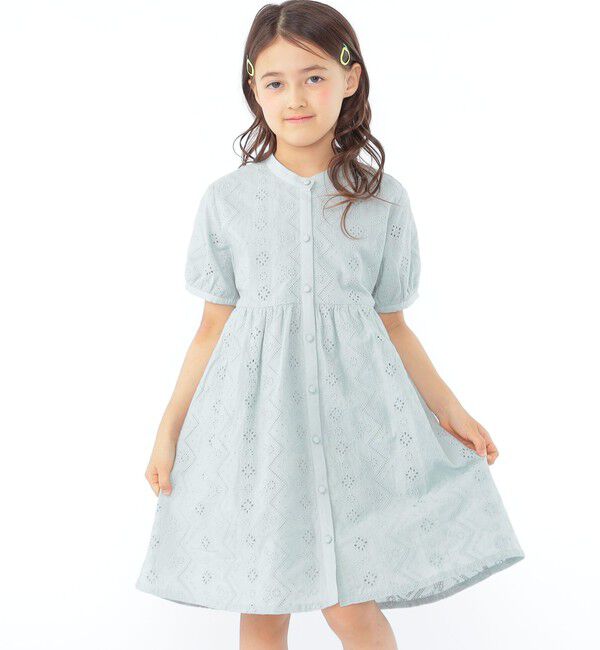SHIPS KIDS「SHIPS KIDS:100～130cm / レース エンブロイダリー ワンピース」|ワンピース|
