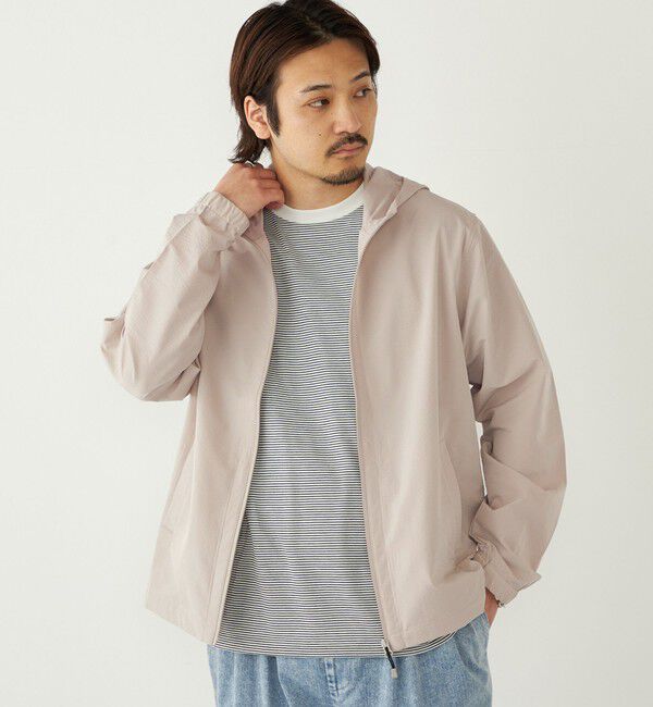 SHIPS Colors 「《予約》SHIPS Colors:〈抗菌防臭・速乾・紫外線軽減〉サッカー ジップ パーカー◆」|ブルゾン・スタジャン|ナチュラル