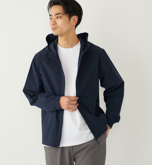 SHIPS Colors 「《予約》SHIPS Colors:〈抗菌防臭・速乾・紫外線軽減〉サッカー ジップ パーカー◆」|ブルゾン・スタジャン|ネイビー