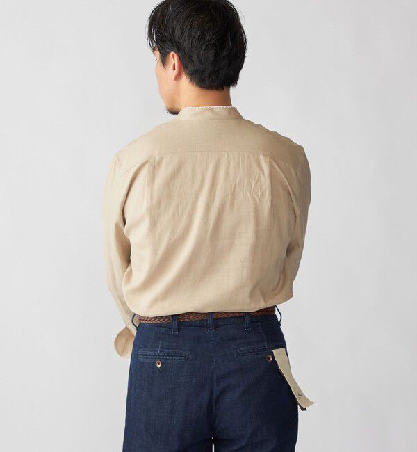 SHIPS「【SHIPS別注】Errico Formicola: エンブロイダリー リネン ソリッド シャツ」|シャツ・ブラウス|