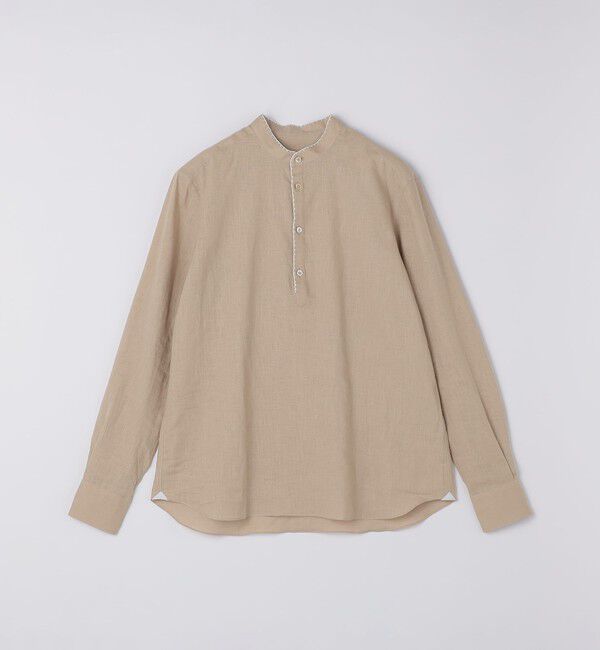 SHIPS「【SHIPS別注】Errico Formicola: エンブロイダリー リネン ソリッド シャツ」|シャツ・ブラウス|