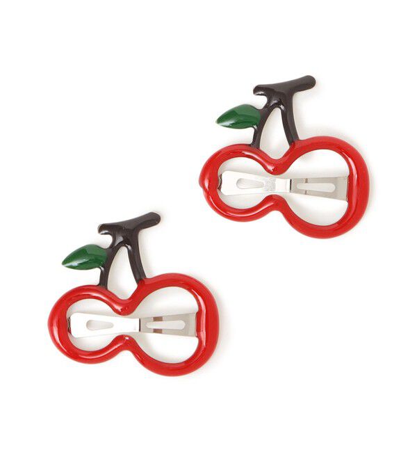 SHIPS KIDS「SHIPS KIDS: フルーツ ヘアピン 2個セット」|その他|レッド系