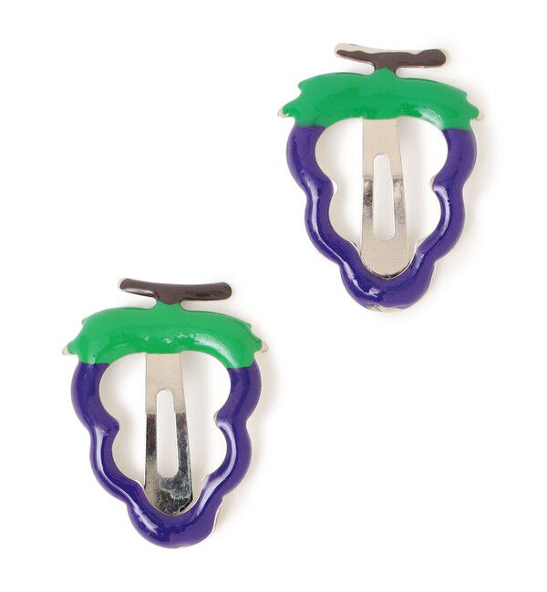 SHIPS KIDS「SHIPS KIDS: フルーツ ヘアピン 2個セット」|その他|ライトパープル