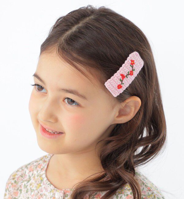 SHIPS KIDS「SHIPS KIDS: フラワー ニット ヘアピン」|その他|