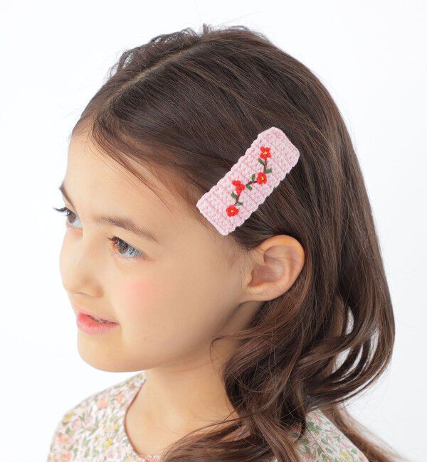 SHIPS KIDS「SHIPS KIDS: フラワー ニット ヘアピン」|その他|