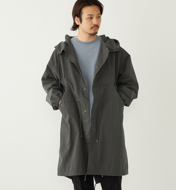SHIPS Colors 「《予約》【SHIPS Colors別注】Rain-Stuff:〈撥水・洗濯機可能〉フード コート◆」|ミリタリー・モッズコート|