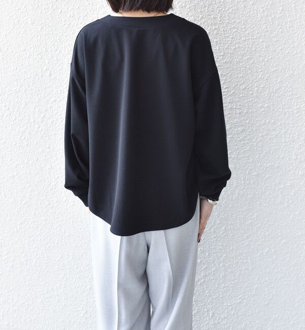 SHIPS Colors 「SHIPS Colors:〈手洗い可能〉カット ジョーゼット Vネック カーディガン（セットアップ対応可能）」|カーディガン|