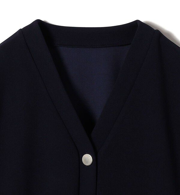 SHIPS Colors 「SHIPS Colors:〈手洗い可能〉カット ジョーゼット Vネック カーディガン（セットアップ対応可能）」|カーディガン|