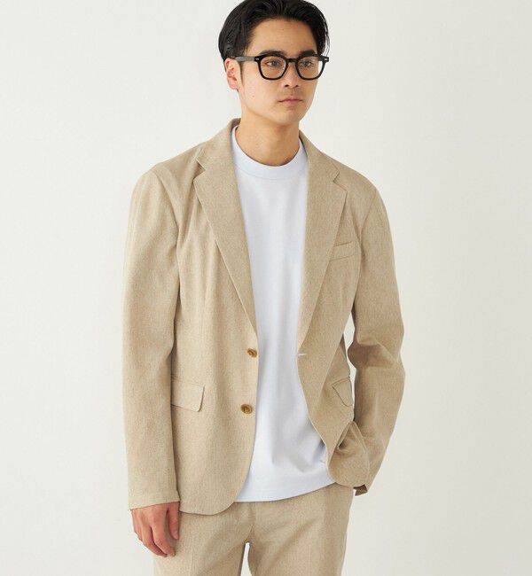 SHIPS Colors 「《予約》SHIPS Colors:〈速乾・洗濯機可能〉シャリルジャージー ジャケット◆」|テーラードジャケット|