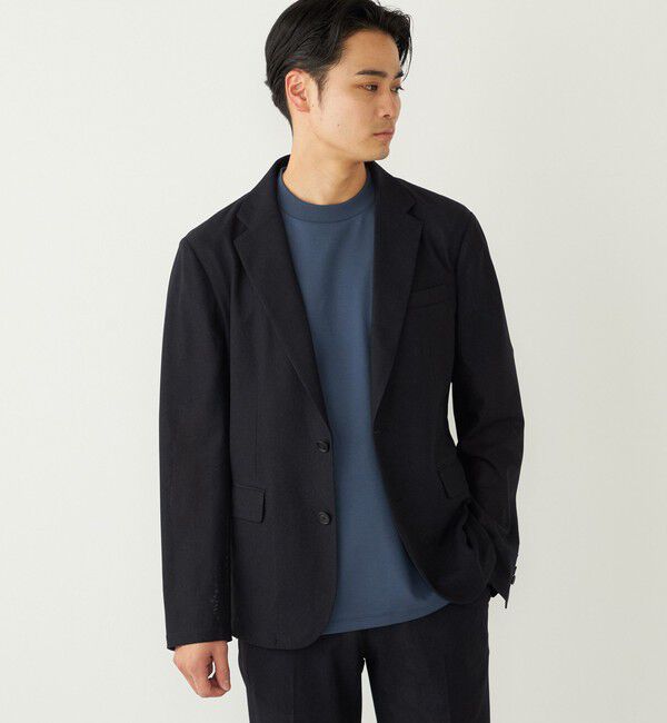 SHIPS Colors 「《予約》SHIPS Colors:〈速乾・洗濯機可能〉シャリルジャージー ジャケット◆」|テーラードジャケット|