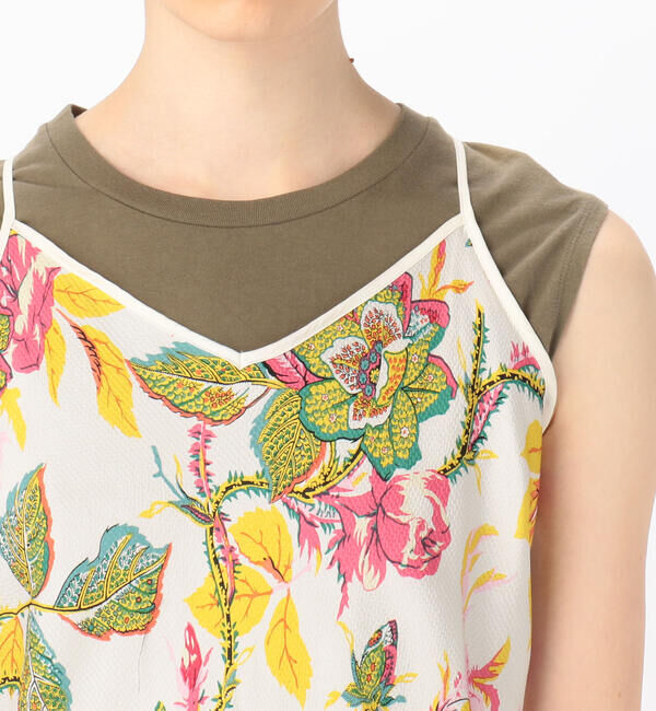 SOULEIADO「サッカープリント キャミソールチュニックブラウス」|シャツ・ブラウス|