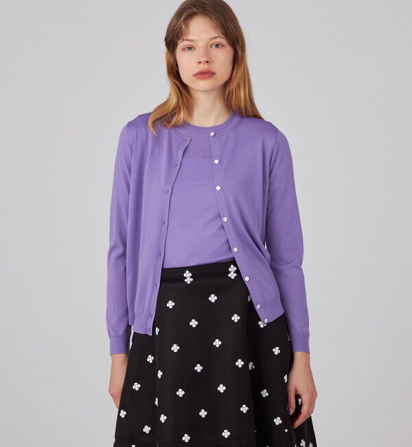 Ballsey「スーパーエクストラファインウール クルーネックカーディガン」|カーディガン|