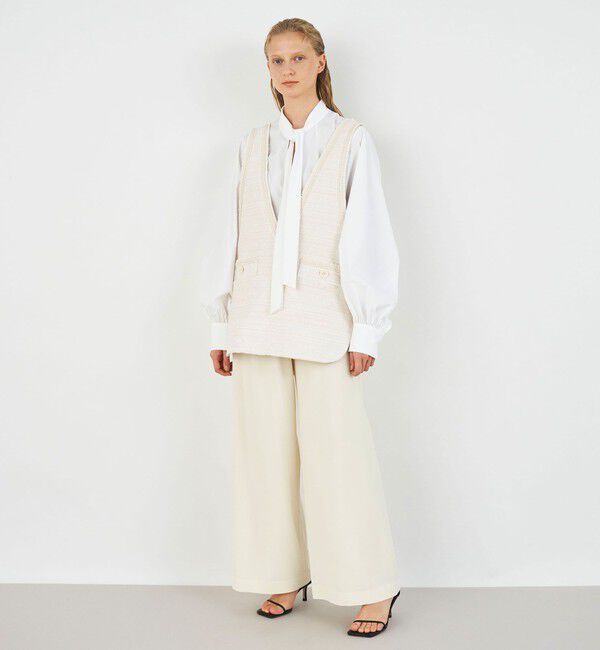 DES PRES「ドロップレットジャカード Vネックベスト」|ベスト・ジレ|