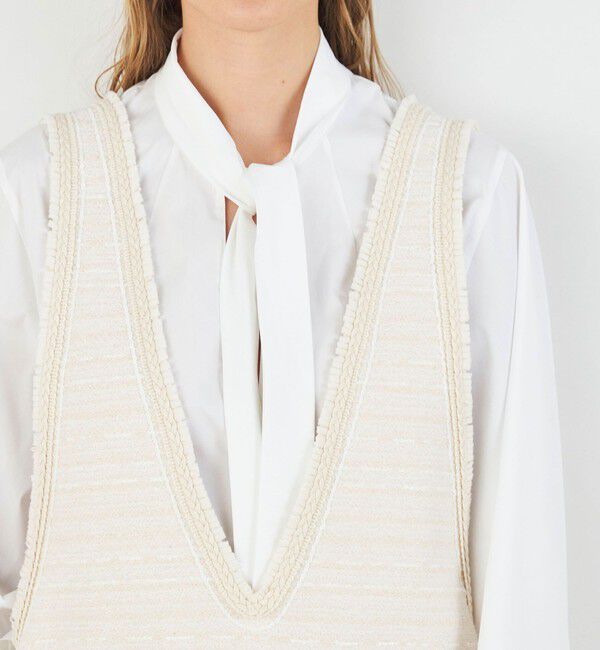 DES PRES「ドロップレットジャカード Vネックベスト」|ベスト・ジレ|