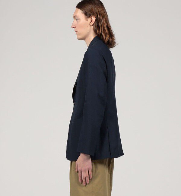 TOMORROWLAND MENS「リネン シングルブレステッド3Bジャケット」|テーラードジャケット|