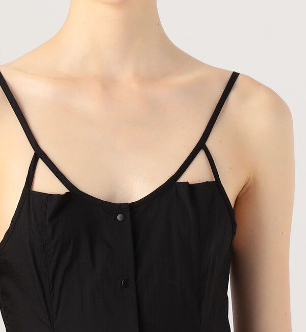 DES PRES「パラシュートナイロンワッシャー サーキュラーキャミソールワンピース」|ワンピース|