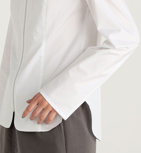 Edition「コンパクトツイル ジップシャツ」|シャツ・ブラウス|