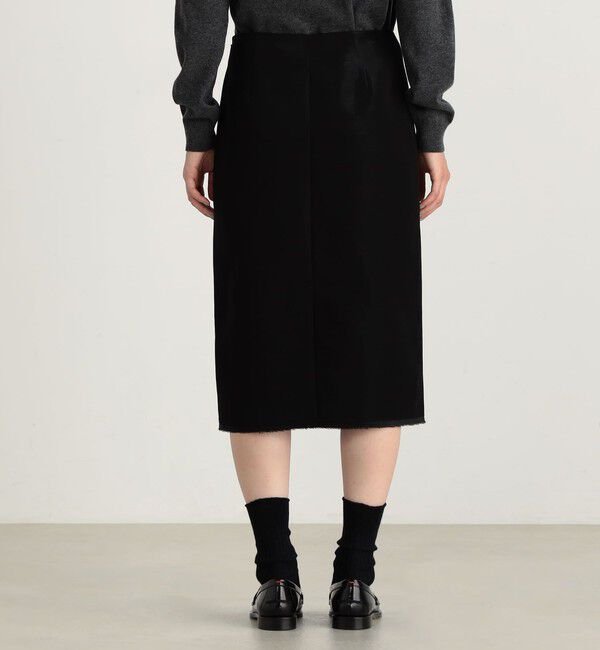 Edition「グロッシーフリル タイトスカート」|タイト|