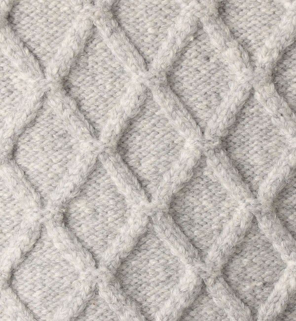 MACPHEE「ハイブリットコットンケーブル ハーフスリーブプルオーバー」|ニット・セーター|