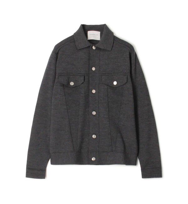 TOMORROWLAND MENS「TOMORROWLAND tricot ウールシルクミラノリブ ニットGジャン」|ニット・セーター|17 チャコールグレー