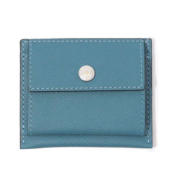 TOMORROWLAND GOODS「【別注】BROOKLYN MUSEUM シュリンクレザー ミニスナップウォレット」|財布|63 ライトブルー