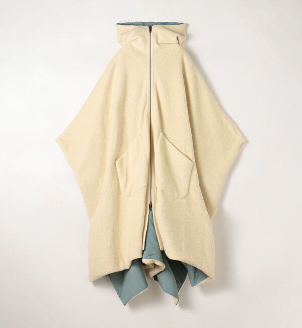 BACCA「レーヨンウール リバーシブルポンチョ」|ダッフルコート|