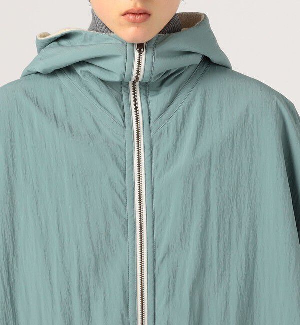 BACCA「レーヨンウール リバーシブルポンチョ」|ダッフルコート|