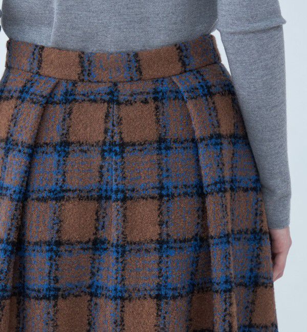 TOMORROWLAND collection「ループチェック バレルスカート」|スカート|