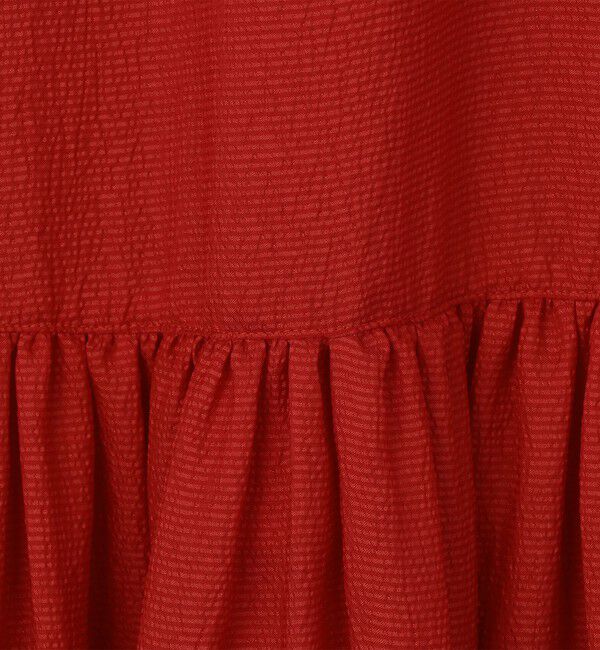 MACPHEE「【WEB限定】クレープサテン ティアードキャミソールワンピース」|ワンピース|